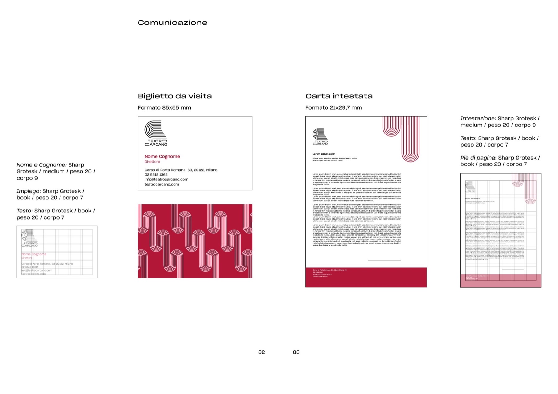 Teatro Carcano brand manual — page 1