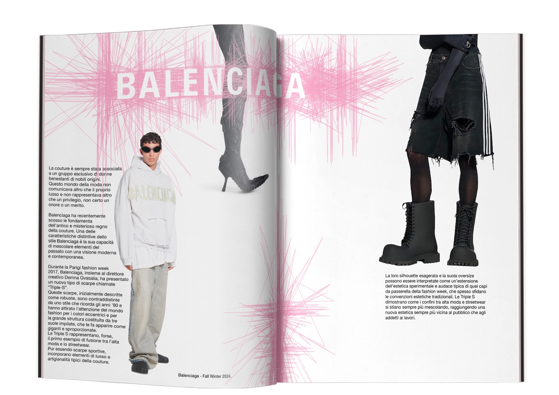 PARTI Magazine Balenciaga editorial spread