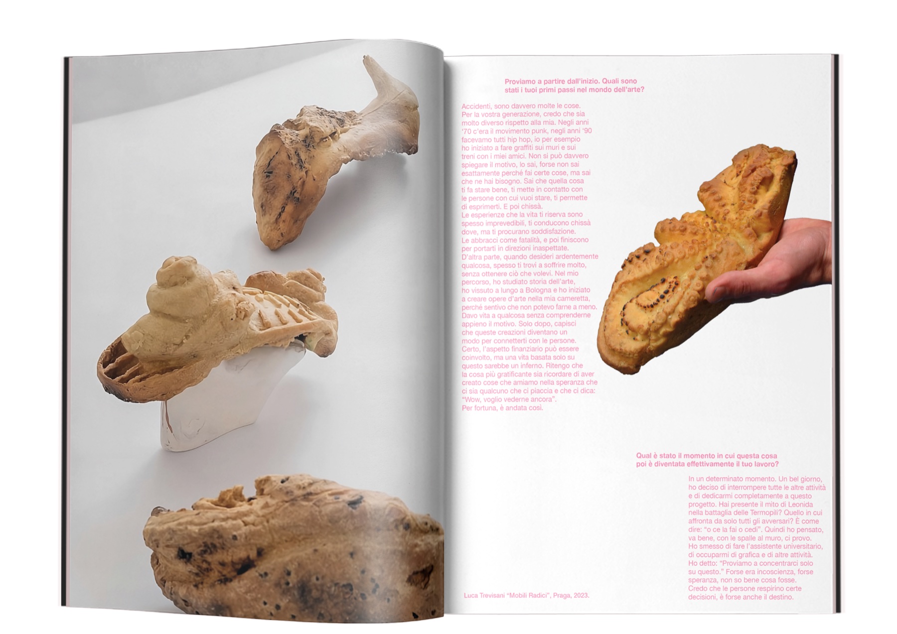 PARTI Magazine spread featuring Francesco Aprili